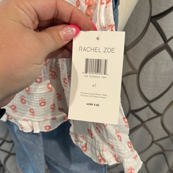 NEW 3 piece Rachel Zoe Toddler Outfit: Top, Pants, and Sunglasses Size 4T - Picture 6 of 9